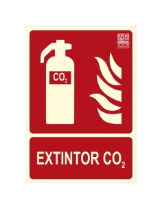 Señal extintor CO2