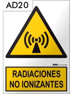 Señal de radiaciones no ionizantes