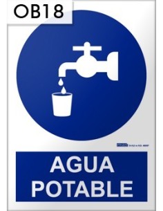 Señal de agua potable